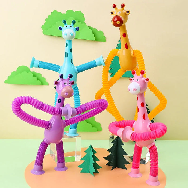 Kreativa giraffer med LED-ljus